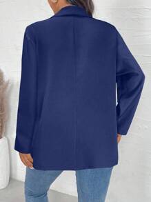 Calvaya Blazer grande taille femme à manches longues, col châle, avec poches