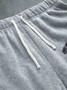SHEIN 2 stuks/set tienerjongens losse patroon hoodie en joggingbroek set