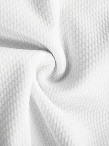 BamGleam 女士休闲奢华优雅两件套，黑白撞色夹克和短裤，带装饰纽扣 - 黑與白 - 查看 8