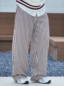 DAZY Men's Striped Wide-Leg Casual Pants, Autumn - Multicolor - View 3