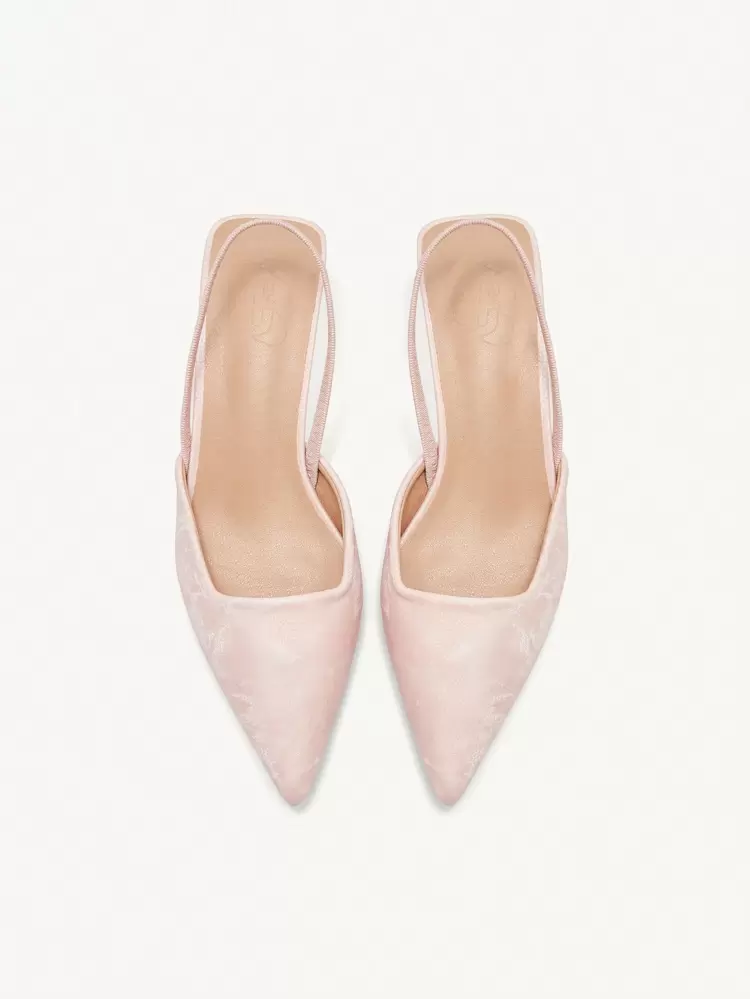 CUCCOO CHICEST Women Shoes Chinese Retro Pointed Kitten Heel Middle Heel Elegant Simple And Elegant Commuting Pink Women's High Heel Shoes Workplace Dating Formal Settings For Christmas Elegant Shoes Wedding Shoes Summer Shoes Bride Shoes