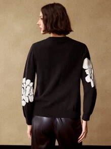 MOTF FLORAL PATTERN SWEATER