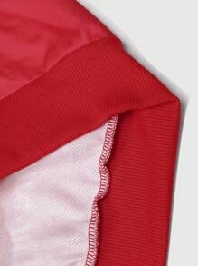 Manfinity Homme Sudadera con capucha minimalista para hombre de talla grande con bloqueo de color, cremallera frontal y estampa de letra