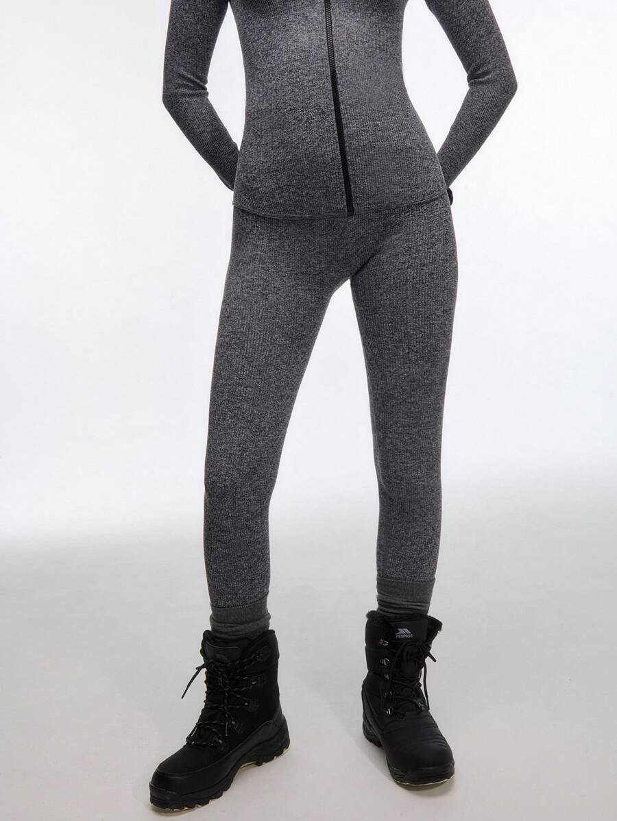 SHEIN Unity Marled Rib High Waist Contour Gym Sports Leggings