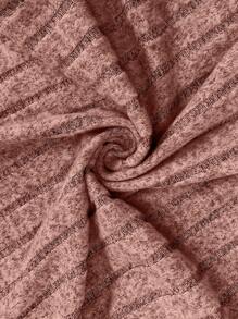 Maweii Plus Size Autumn Casual Everyday Ribbed Front Cardigan Sweater Fall Winter Cloth For Women - Dusty Pink - View 8