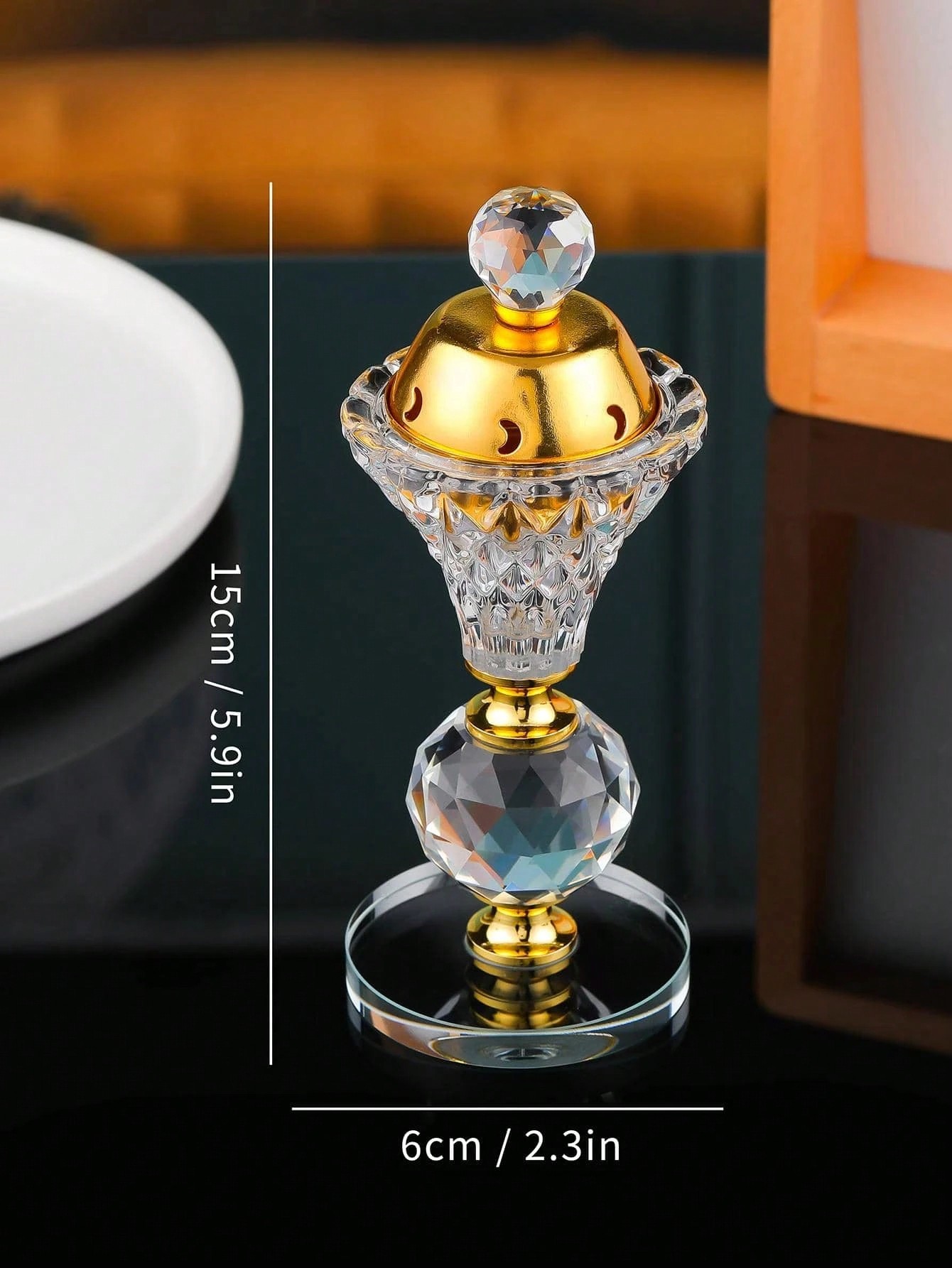 استمتع بجو من الفخامة والأناقة مع موقد البخور البل...