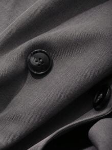 DAZY 字母提花宽松西装外套和半身裙两件套女士办公套装，秋季商务正装