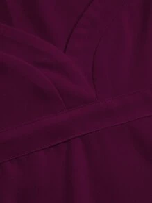 PopScrub Women V-Neck Short Sleeve Dual Pocket Nurse Uniform Top, Scrubs - Purple - View 6