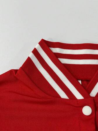 2024 Spring & Autumn European &US Style Women Jacket Single Breasted Baseball Collar Casual Sports Coat