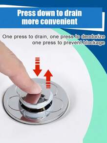1PC Kích thước phổ thông Pop Up Bộ lọc chống tắc nghẽn Giỏ thoát nước bồn rửa cho chậu rửa Quà tặng Giáng sinh Trang trí phòng tắm tại nhà Sử dụng mùa hè Phụ kiện ống nước thiết yếu Dễ dàng lắp đặt Nâng cấp bền Ý tưởng quà tặng Quà tặng ngày lễ Đồ đạc phòng tắm theo mùa - Bạc - Xem 2