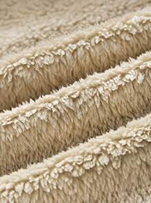 SHEIN 2pcs Tween Boy Loose Fit Fleece Hooded Sweatshirt And Jogger Pants Set - Brown - View 5