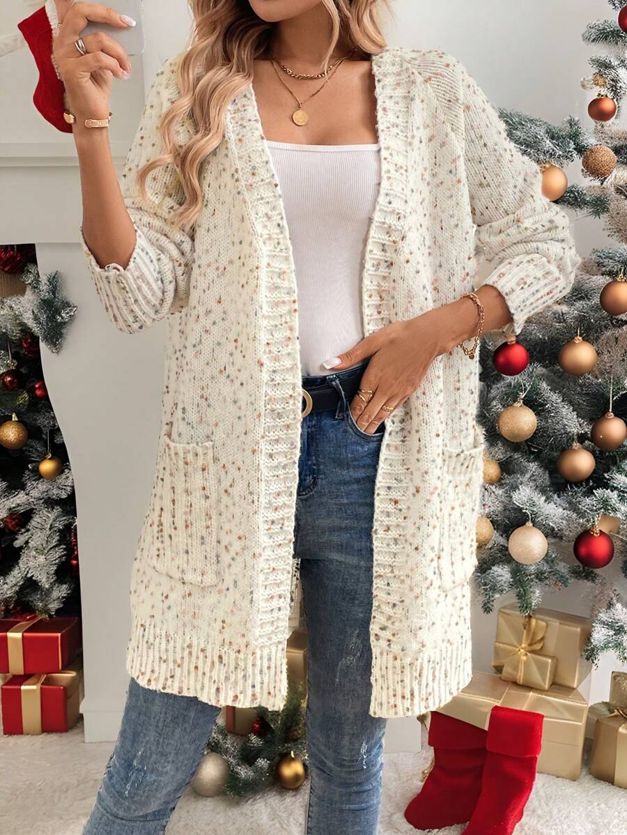 SHEIN LUNE 女式印花休闲长袖开衫 - 彩色 - 查看 1