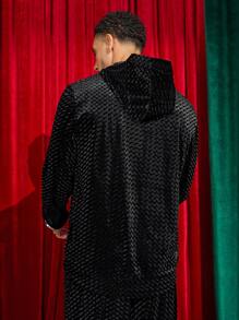 Manfinity VCAY Young Men Casual Loose Fit Long Sleeve Pullover Sweatshirt, Fashion Knitwear, For Fall Winter