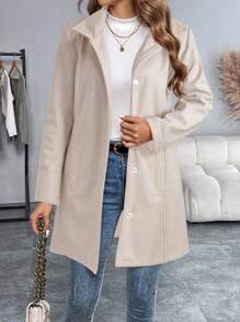 EMERY ROSE Women's Elegant Casual Long Sleeve Black Jacket