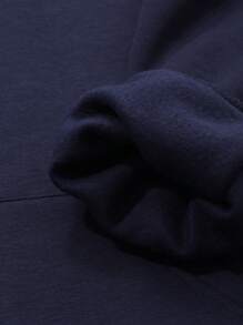 DAZY 宽松个性字母装饰休闲羊毛连帽衫，女士秋季服装