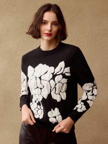 MOTF FLORAL PATTERN SWEATER