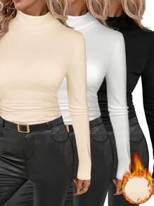 SHEIN Clasi Plus Size Plain T-Shirt, Simple Fashion Casual Everyday Wear