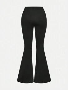 SHEIN Girlism Teen Girls 3pcs Plaid Long Sleeve Shirt, Crop Top & Flare Leg Pants Set, Casual Outfit For Fall