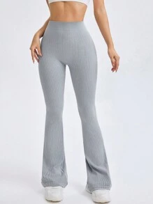 Slayoga Seamless High Waist Flared Leg Leggings, Suitable For Yoga