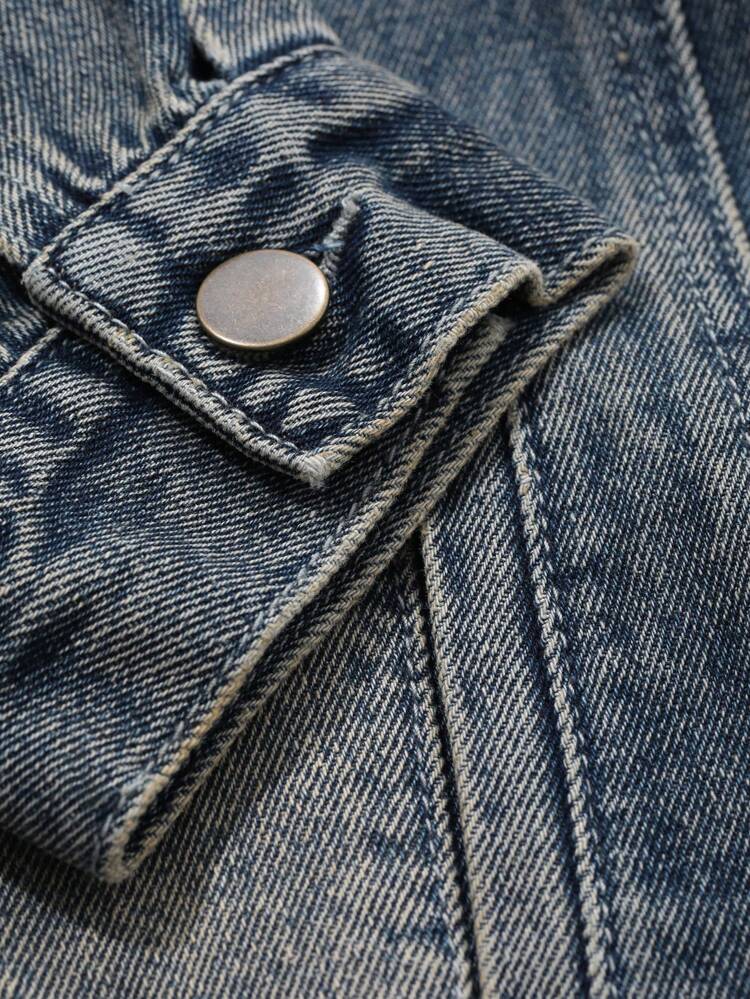 Women's Casual Washed Loose Fit Hooded Denim Jacket For Autumn,Back To School Clothes