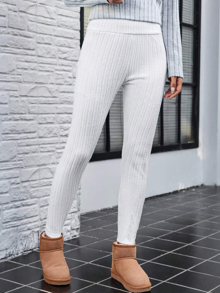 Women's Leggings Stylish Versatile Casual Women's Clothing Stylish Versatile Casual Women's Clothing White Thermal Lined For Warmth