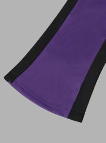 Manfinity EMRG Pantalón de chándal informal para hombres con bloqueo de color e impresión de letras con cordón