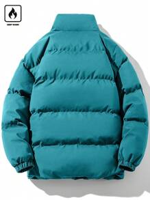 Manfinity Homme Giacca antivento oversize da uomo con tasche oblique - Verde - Visualizzare 2