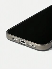 BATMAN X SHEIN Funda de teléfono básica e impresa compatible con iPhone - Gris Oscuro - Ver 7