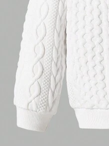 Conjunto de 2 piezas de sudadera con capucha informal y pantalones vaqueros rasgados para niñas, de material suave y de punto suelto, adecuado para otoño/invierno, elegante para uso diario/exterior