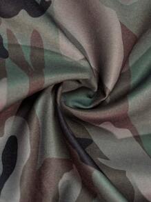 Slaydiva 女士休闲街头迷彩印花工装七分裤 - 彩色 - 查看 4