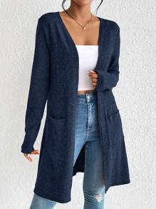 SHEIN Essnce 秋冬女士优雅常规针织开衫