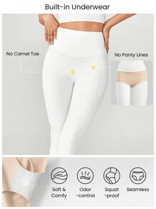 GLOWMODE 26" FeatherFit™ Insta-Cinch 2.0 Tummy Control Leggings With Side Pockets Anti-See-Through Shorts Low Impact Yoga Daily Fall Winter