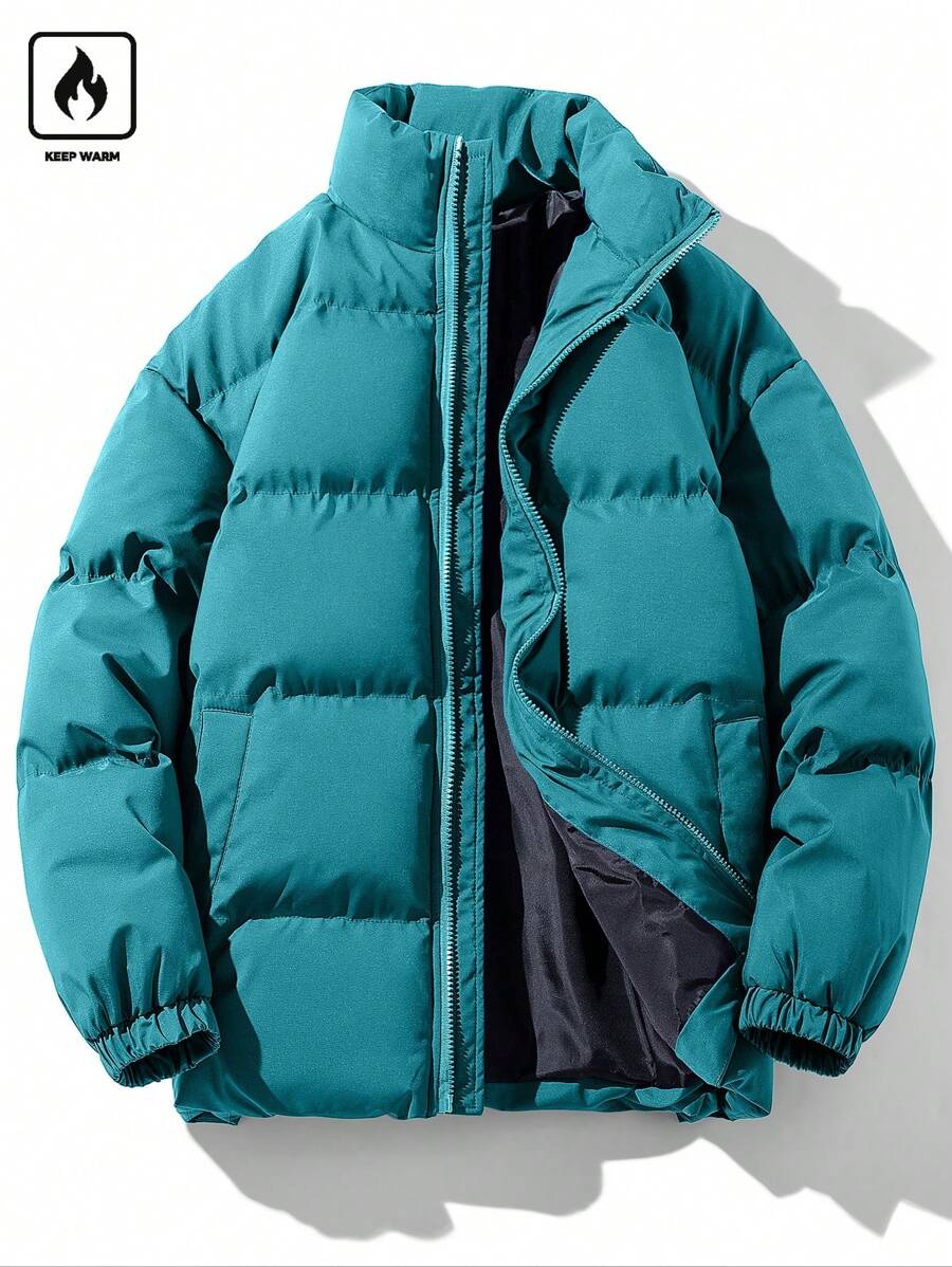 Manfinity Homme Giacca antivento oversize da uomo con tasche oblique - Verde - Visualizzare 1