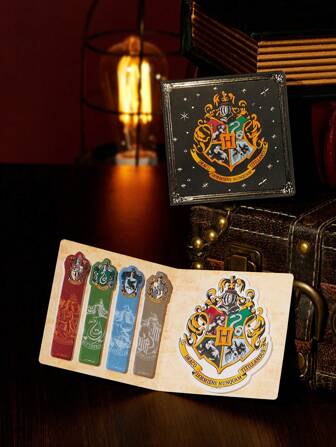 HARRY POTTER X SHEIN 100sheets  Icon Pattern Removable Sticky Notes, 5 Patterns, 20 Sheets Each, Suitable For Notes, Planners, Reminders, And Decorating Anything You Want,Gifts