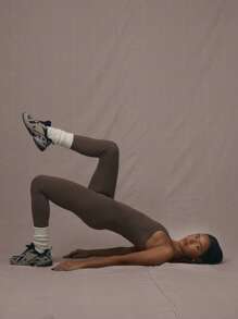 MUSERA Strappy Low Back Unitard Casual Spring Summer Vacation - Brown - View 4