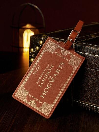 HARRY POTTER X SHEIN 1 Pc Express Letter Pattern Luggage Tag, Gifts,Back To School, Vacation