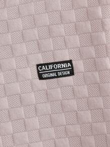 Manfinity VCAY Men's Casual Round Neck Sweatshirt With Patch Details, Suitable For Autumn - Pink - View 3