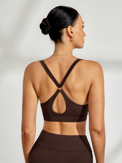 Activina Hollow Backless Halter Sports BH view 5