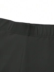 SHEIN LUNE 女士高腰圣诞老人印花休闲裤，适合日常穿着