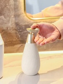 1pc Ceramic Soap Dispenser Hand Soap Dispenser,Vintage Creative Ceramic Soap Dispenser Refillable Liquid Great For Kitchen And Bathroom Decorative,Shower Gel Bottle,Shower Gel Bottle (White) Christmas For Holiday Gift Giving