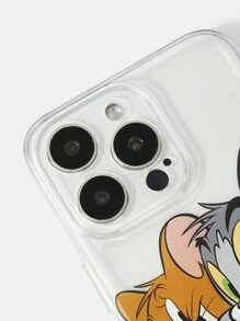 TOM & JERRY X SHEIN Cartoon And Heart Letter Print Foldable Reusable Shopping Tote Bag,Tweety