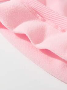 Christmas Casual Creative Christmas Tree Pattern Basic Crew Neck Sweatshirt For Toddler Girls - Pink - View 5