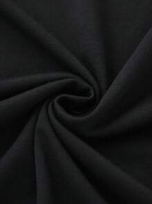 圣诞节青少年男孩休闲创意圣诞帽骷髅图案印花基本款短袖 T 恤 - 黑色 - 查看 5