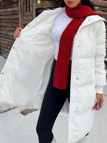 SHEIN EZwear Down& Feathers Coat