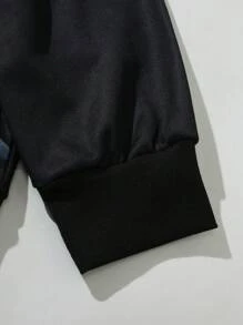 Manfinity LEGND Men's Casual Skull Print Crew Neck Sweatshirt For Autumn - Black - View 6