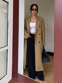 DAZY 1pc Women Regular Jacket, New Arrival For Autumn - Khaki - View 6