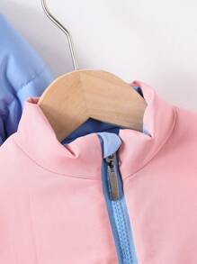 Áo khoác đệm 2 mặt có thể đảo ngược cho bé gái, phù hợp cho mùa thu/đông - Hồng - Xem 4