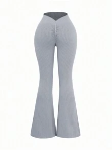 Slayoga Seamless High Waist Flared Leg Leggings, Suitable For Yoga