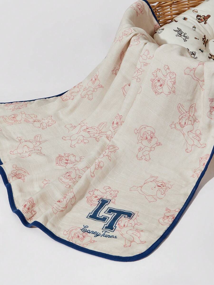 LOONEY TUNES X SHEIN Bamboo Fiber Soft & Breathable DoubleLayer Baby