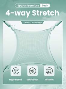 Green Zip Collar Long Sleeve Seamless Sports Jacket - Green - View 8